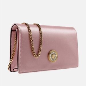 Versace La Medusa Crystal Embellished Satin Crossbody